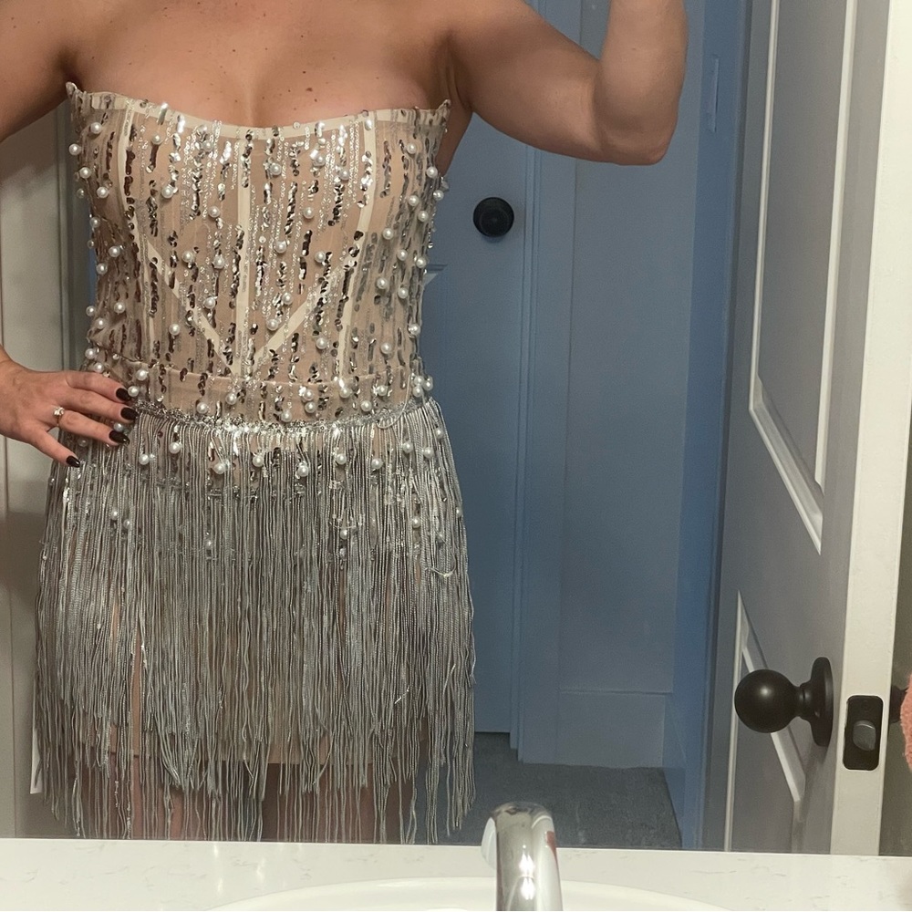 Mini sparkly party dress